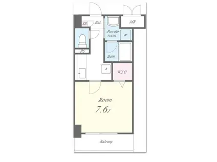 プラネット46(1K/2階)の間取り写真