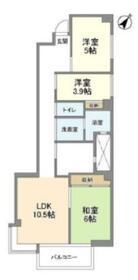 インプルーブ西早稲田(3LDK/5階)の間取り写真