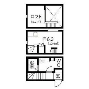 LA CASA FELICE(1K/1階)の間取り写真