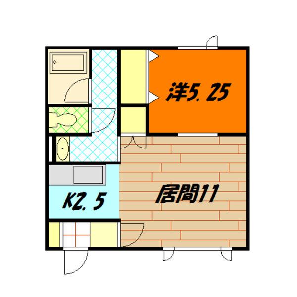 マイハウステンダネス(1LDK/1階)の間取り写真