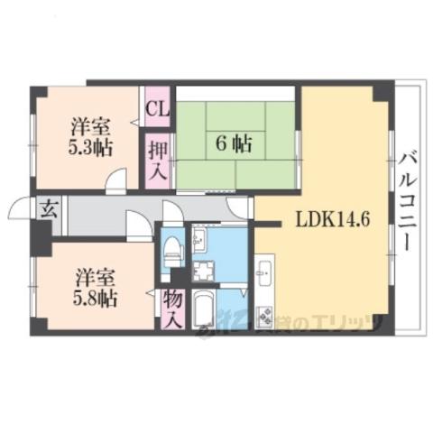 エルパラシオ(3LDK/2階)の間取り写真