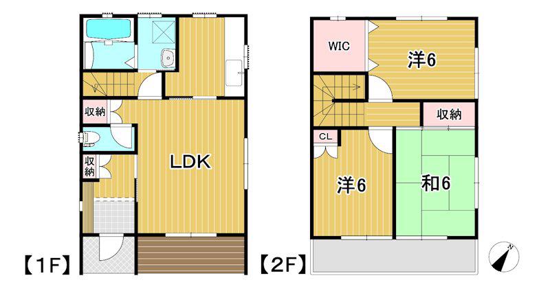 メゾン末広(3LDK/1階)の間取り写真
