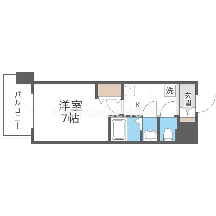 LIVIAZ OSAKA VERITE(1K/4階)の間取り写真