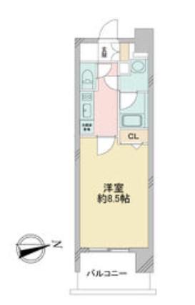 ルクレ新栄レジデンス(1K/11階)の間取り写真