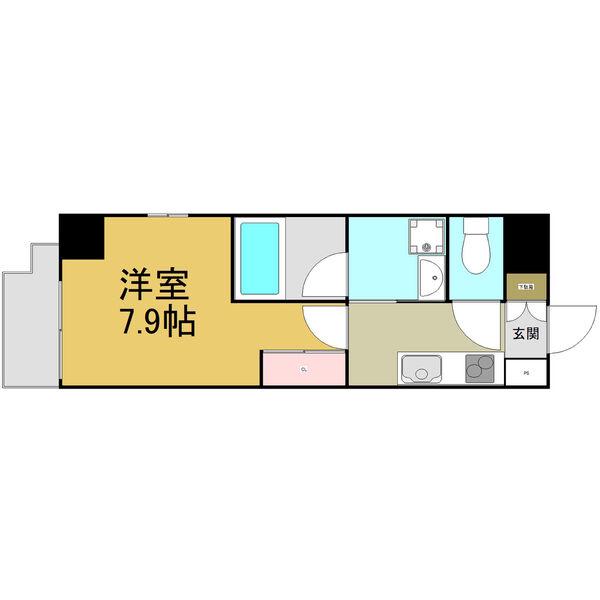 S-FORT熱田六番(1K/3階)の間取り写真