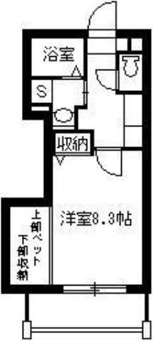 CITYHILLS(1K/4階)の間取り写真