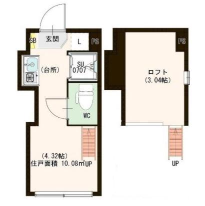 MOA池袋(ワンルーム/1階)の間取り写真