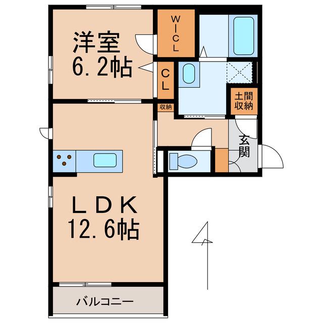 シャーメゾンNANRYU(1LDK/3階)の間取り写真