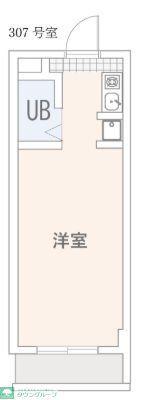 ル ソレイユ自由が丘(ワンルーム/3階)の間取り写真