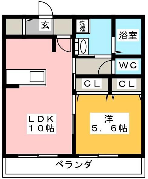 TS MAISON ESPOIR(1LDK/3階)の間取り写真