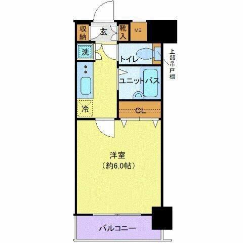 パレステュディオ五反田駅前(1K/5階)の間取り写真