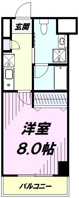 AZALEA恋ケ窪II(1K/3階)の間取り写真