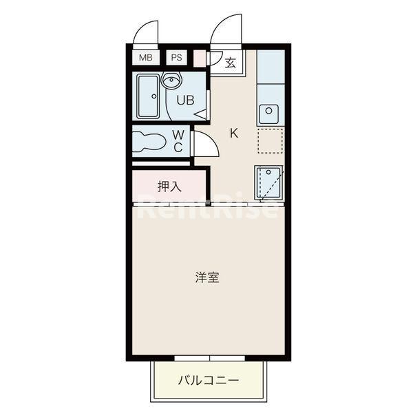 COTE DOR(1K/3階)の間取り写真