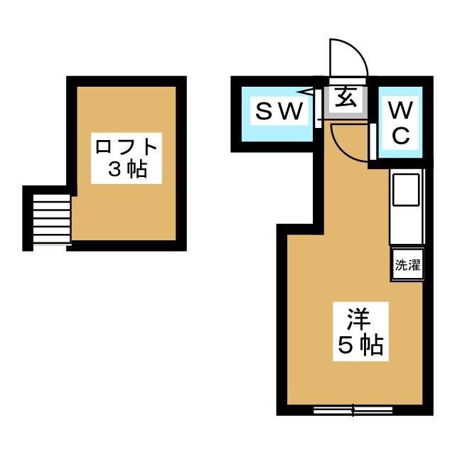 アーバンオアシス中野(ワンルーム/2階)の間取り写真