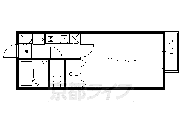 APTBREEZE(1K/2階)の間取り写真