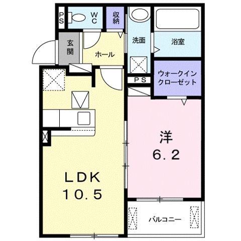 さくら荘(1LDK/1階)の間取り写真