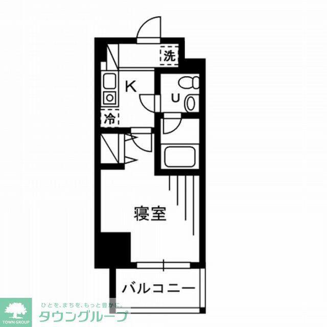 プライムアーバン川口(1K/8階)の間取り写真