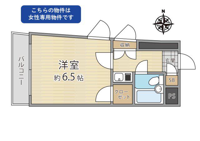STYLE-OGGI(1K/4階)の間取り写真