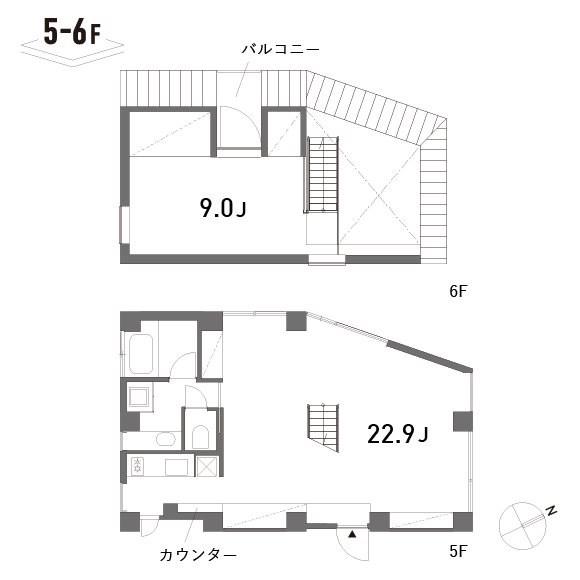AOBADAI.HILLZ(1LDK/5階)の間取り写真