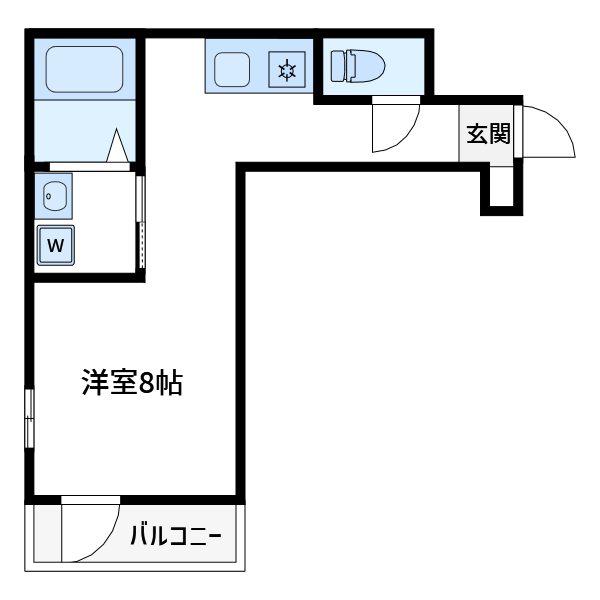 ビクトリータワー田端III(ワンルーム/3階)の間取り写真