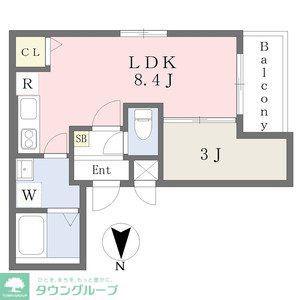 MOVE庄内通(1LDK/3階)の間取り写真