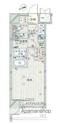 ルーブル板橋東新町壱番館ルーブルイタバシトウシンチョウイチバン(1K/2階)の間取り写真