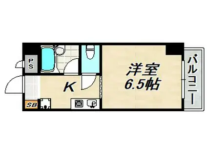 リバージュ須磨(1K/3階)の間取り写真