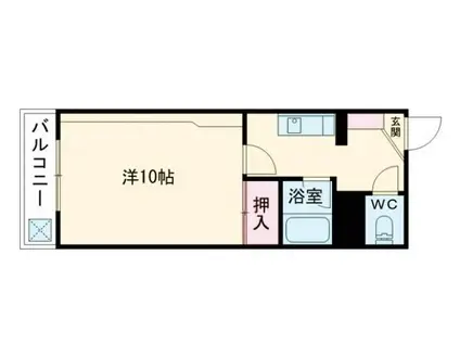 プレアール高松西町(1K/3階)の間取り写真