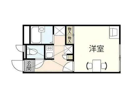 レオパレスVITAE(1K/2階)の間取り写真