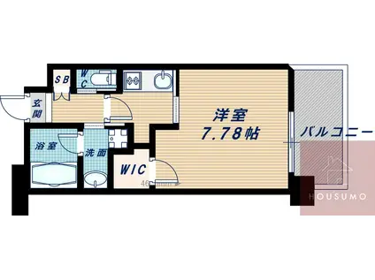 レジディア新大阪II(1K/5階)の間取り写真