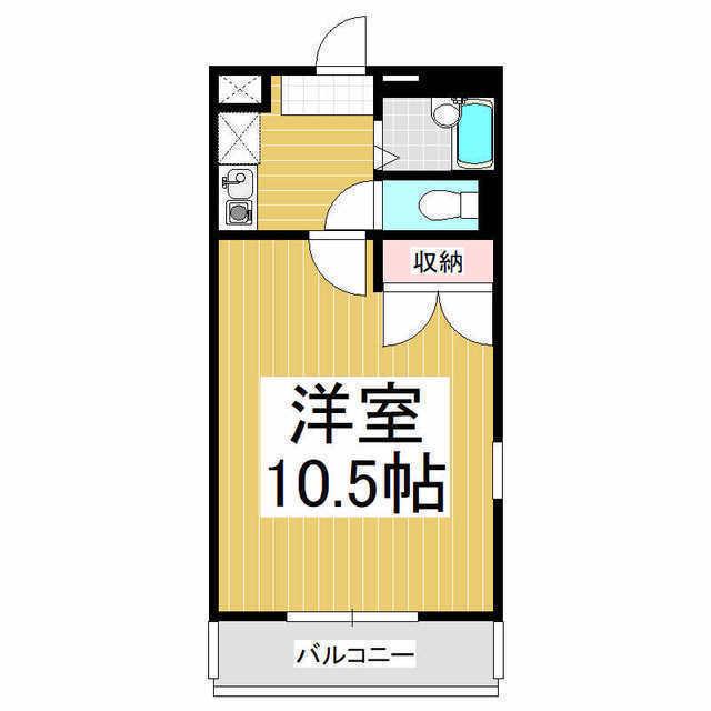 レオパレスクレール(1K/2階)の間取り写真