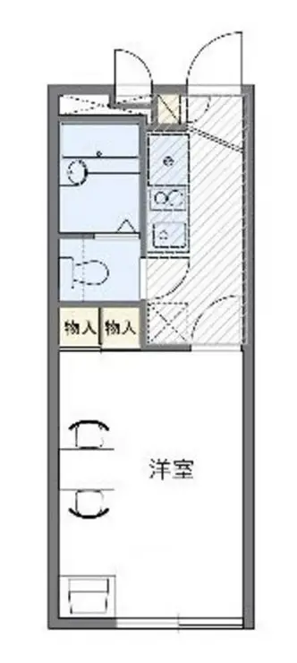 レオパレスフィオレ 2階階 間取り