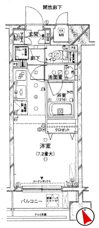 プラティーク三軒茶屋 6階階 間取り