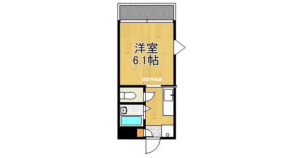 ファーストコーポ A棟(1K/2階)の間取り写真