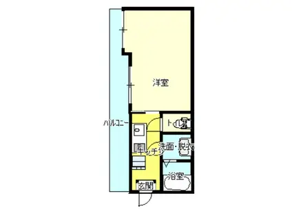 SATOビル神辺(1K/3階)の間取り写真