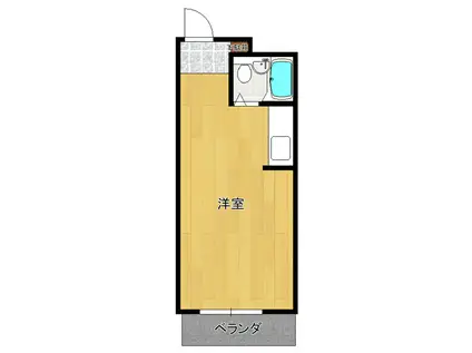 仲屋北見ビル(ワンルーム/2階)の間取り写真