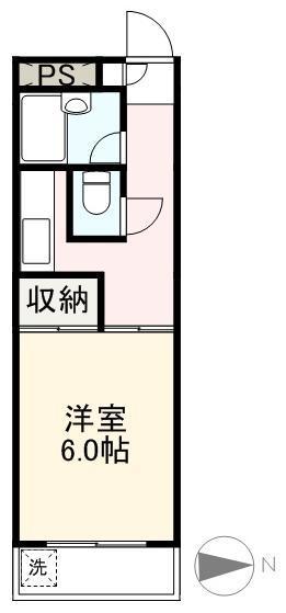 プレシャスタイム新北(1K/1階)の間取り写真