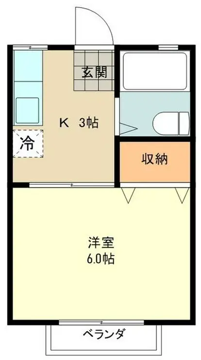 パナハイツ関根 1階階 間取り