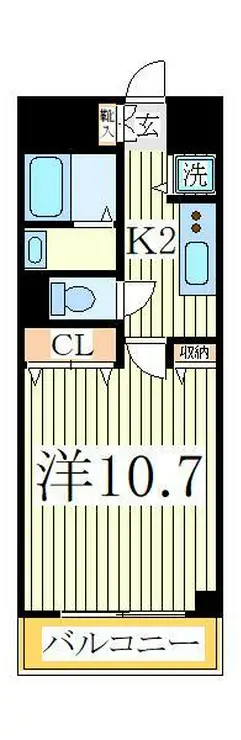フラワーマンション天王台 2階階 間取り