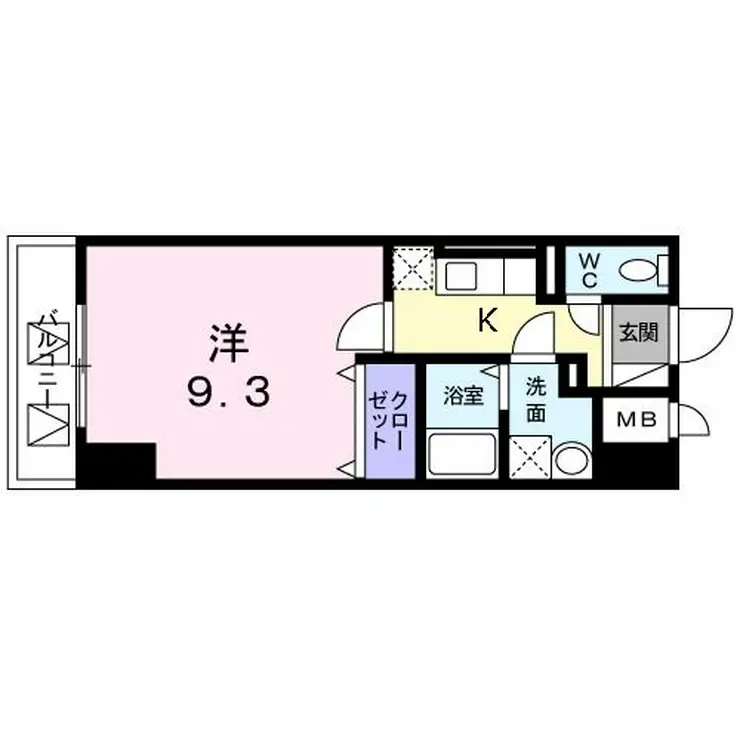 コスモ・ディエース 6階階 間取り