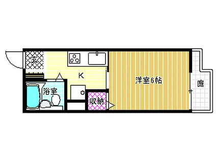 サニ-ハイム(1K/1階)の間取り写真