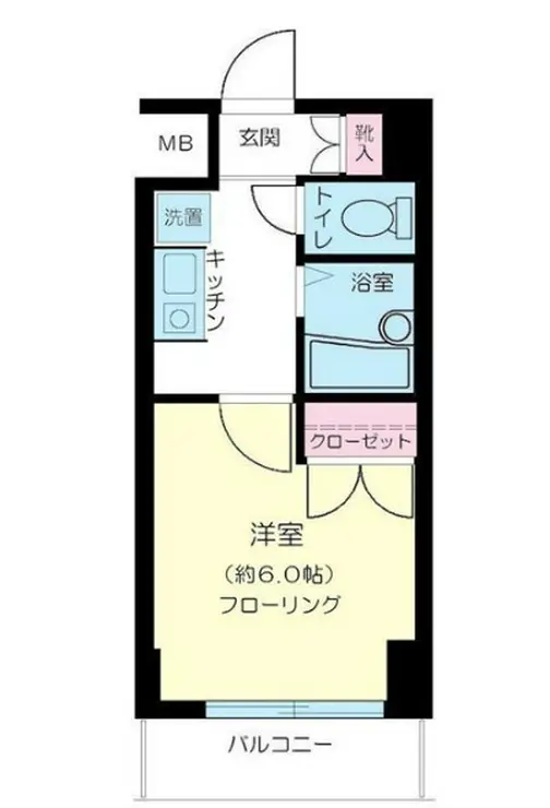 エクセリア荻窪 2階階 間取り