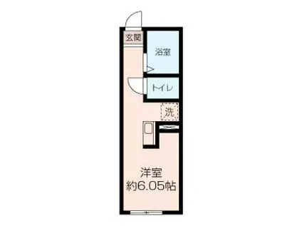 アルモ金沢文庫(ワンルーム/1階)の間取り写真