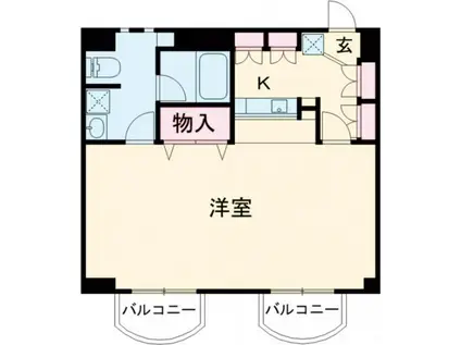 メゾン十番丁(1K/4階)の間取り写真