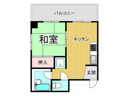 ネクステージ塚口本町(1K/2階)の間取り写真