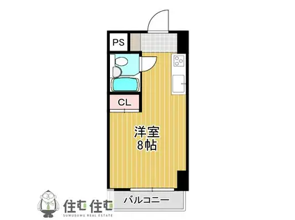 ソシオ豊田小坂本町(ワンルーム/2階)の間取り写真