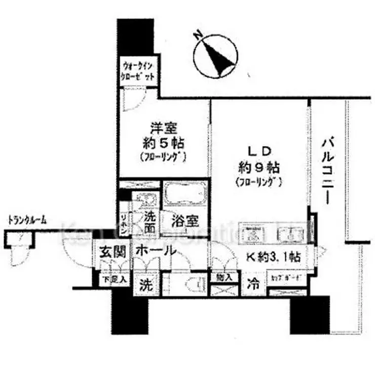 ブランズ愛宕虎ノ門 3階階 間取り