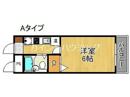 バローレ住之江(1K/3階)の間取り写真