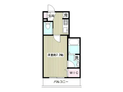 サングラドネージュ(1K/3階)の間取り写真