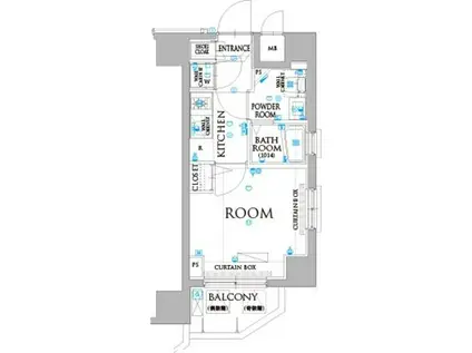 ARTESSIMO MONDO(1K/2階)の間取り写真